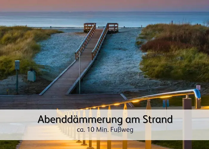 Апартаменты Ideal Fuer Familien & Fellnasen, Strandnah *